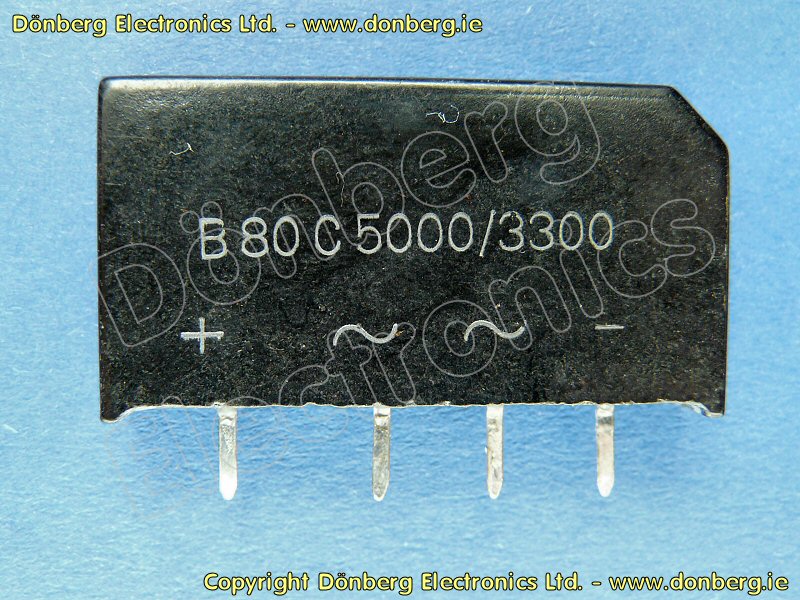 Pont de diodes 5A 200V ligne                             DP5A200 B80C5000-3300