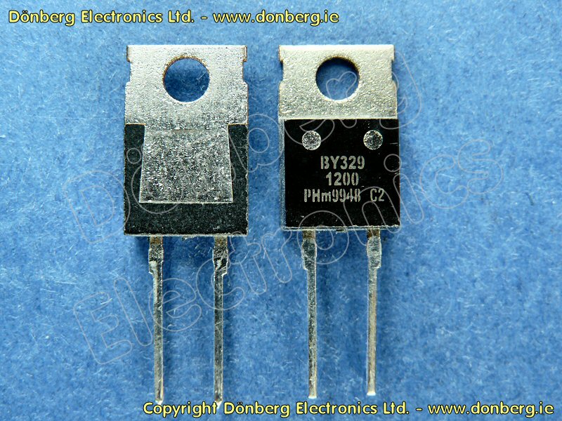 10x BYX49-1200R / BYX 49 - 1200 R, Gleichrichter-Diode, 1200V / 6A, NOS