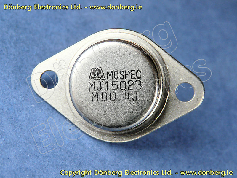 1 Pair Motorola MJ15023 + MJ15022 Planar Silicon Transistors – Audio Power TO-3, New